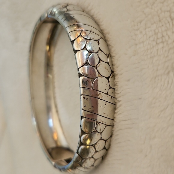 BRIGHTON Textured Pebble Magnetic Clamper Bangle Bracelet - Picture 4 of 9